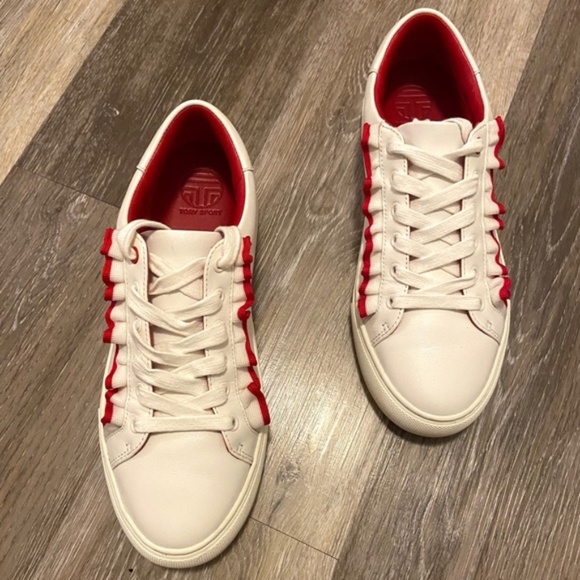 Tory Sport Ruffle Sneakers - Size 9.5